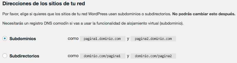 Wordpress multisitio paso a paso