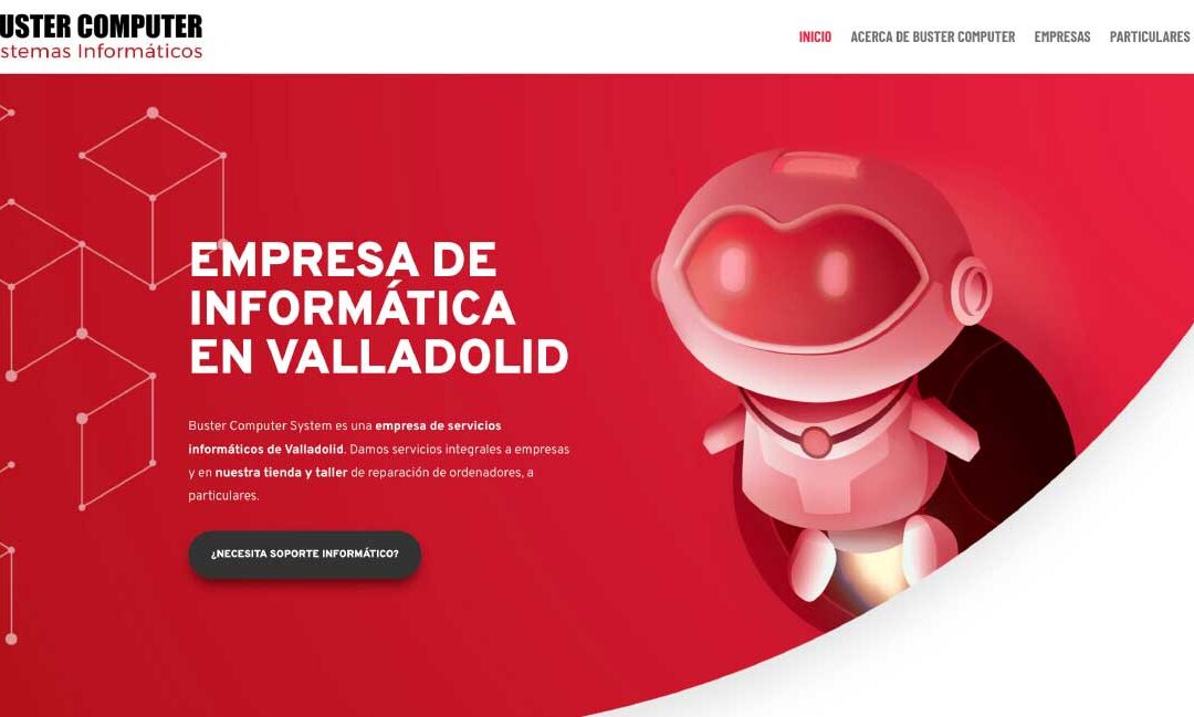 Diseño web en WordPress para Buster Computer – empresa de sistemas informáticos