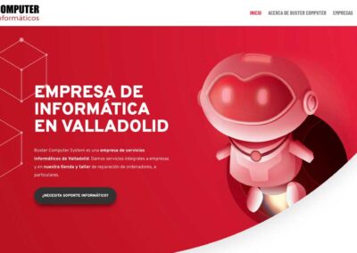 Proyectos Diseño web en WordPress para Buster Computer – empresa de sistemas informáticos