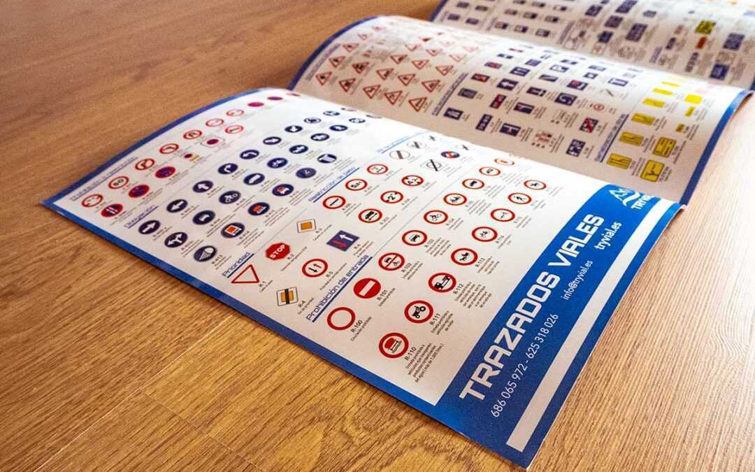 Diseño y producción de dossier corporativo con catálogo de señales de tráfico