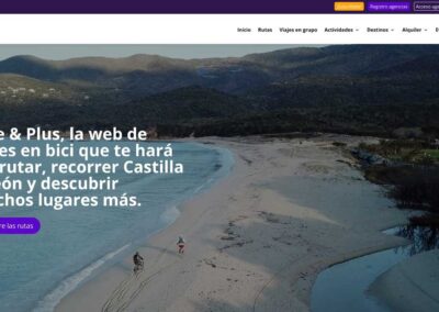 Proyectos Diseño web para Bike and Plus – nueva línea de turismo para ciclistas de Iluxion Viajes
