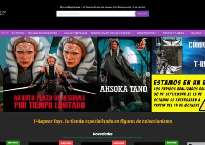 Proyectos Tienda online de coleccionismo, juguetes y cómics en WooCommerce