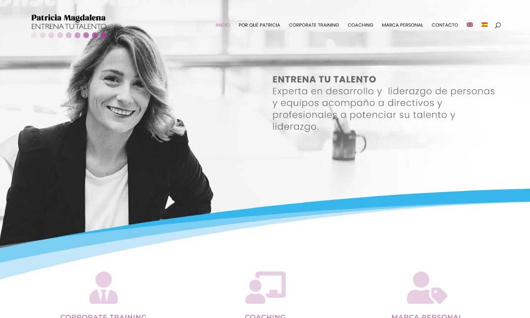 Diseño web en WordPress para Patricia Magdalena (coaching y liderazgo)