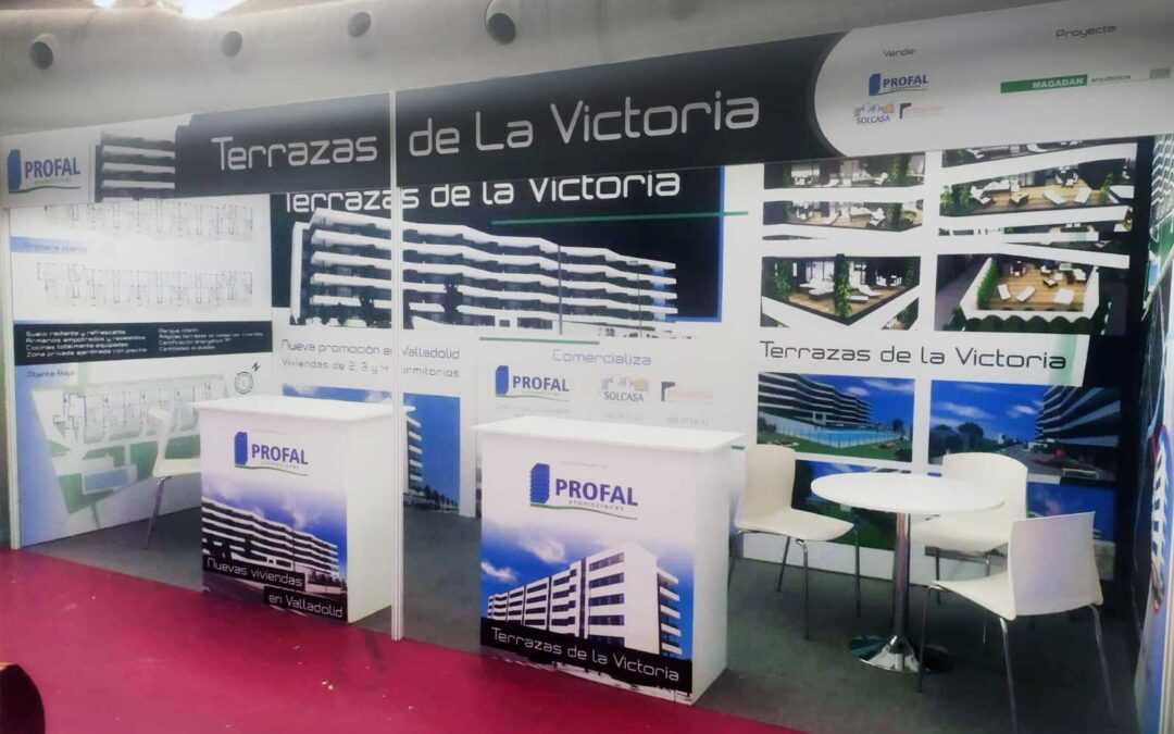 Diseño de revestimientos para stands promocionales de Profal